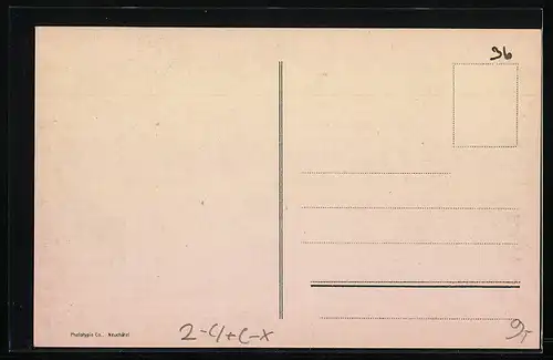 AK Saas-Fée, Abfahrt der Post vom Ort nach Stalden m. Fletschhorn