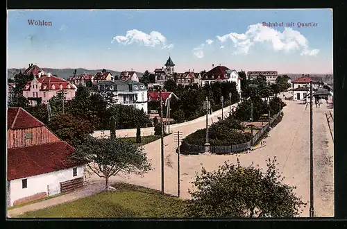 AK Wohlen, Bahnhof mit Quartier