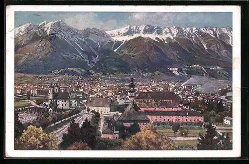 AK Innsbruck, Teilansicht gegen Norden