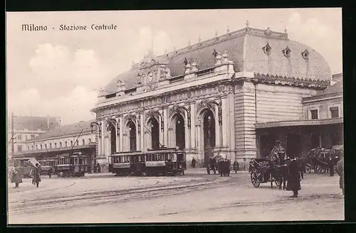 AK Milano, Stazione Centrale, Bahnhof