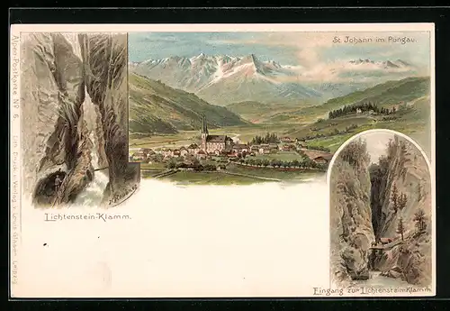 Lithographie St. Johann, Lichtenstein-Klamm