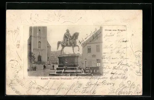 AK Siegen, Kaiser Wilhelm Denkmal