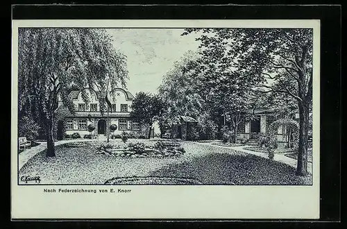 Künstler-AK Deutsch Marienbad, Ravensberger Heilquellen