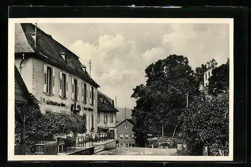 AK Dhaun b. Kirn, Hermann Neess-Gasthaus zur Burg