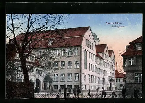 AK Zweibrücken, Abendstimmung an der Ludwigschule