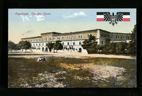 AK Ingolstadt, Kaserne Cavalier Spreti m. Reichsadler