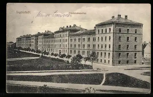 AK Ingolstadt, Blick auf die Friedenskaserne