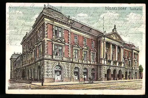 AK Düsseldorf, Blick auf die Tonhalle