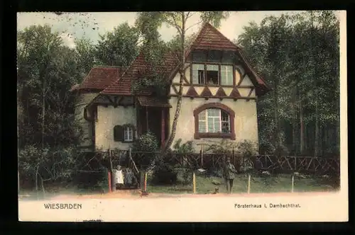 AK Wiesbaden, Försterhaus im Dambach-Tal