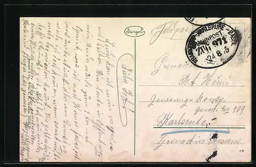 AK Offenburg i. B., Markt mit Franzis-Drake-Denkmal