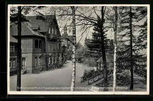 AK Hohenstein-Ernstthal, Bethlehemstift und Frauengenesungsheim im Hüttengrund