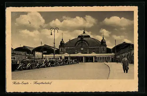 AK Halle /Saale, Hauptbahnhof