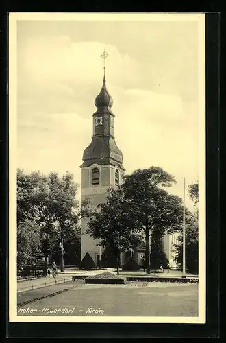 AK Hohen Neuendorf, Blick auf die Kirche