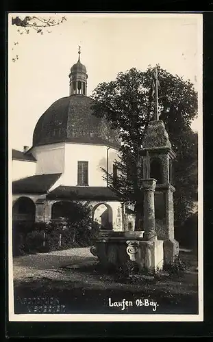 AK Laufen /Ob-Bay., Blick auf das Gotteshaus