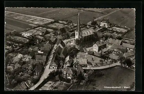 AK Ottmarsbocholt / Westf., Totalansicht aus der Vogelschau