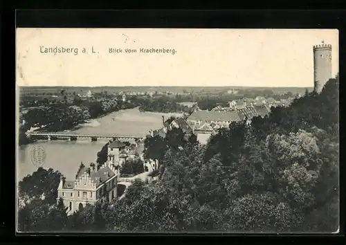 AK Landsberg a. L., Blick vom Krachenberg