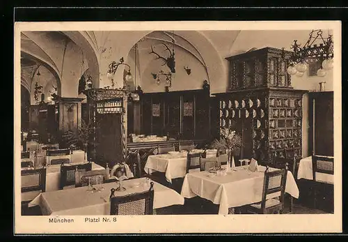 AK München, Gasthaus Torggelstube, Platzl 8, Innenansicht