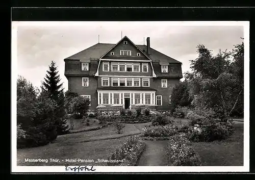 AK Masserberg /Thür., Hotel-Pension Schauinsland