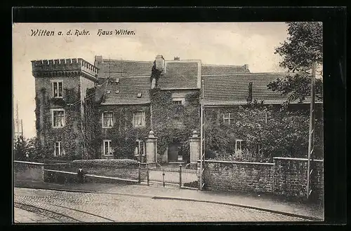 AK Witten a. d. Ruhr, Vorderansicht vom Haus Witten