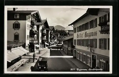 AK Tegernsee, Ansicht mit Gasthof Guggemos