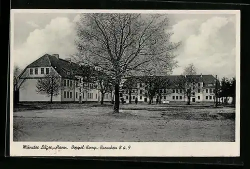 AK Munsterlager, Doppel-Komp.-Baracken 8 u. 9