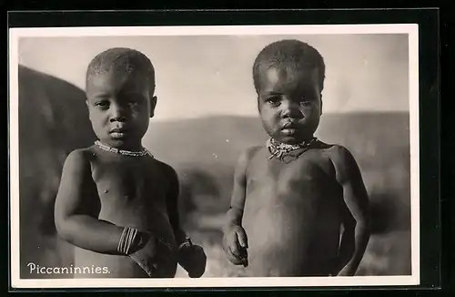 AK Piccaninnies, afrikanische Kleinkinder