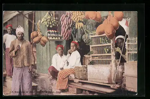 AK Ceylon, a Boutique or Betel and Fruit Shop, Obst- und Gemüsehandel auf einem Markt