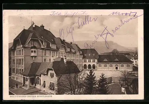 AK Solothurn, Blick auf das Neue Schulhaus