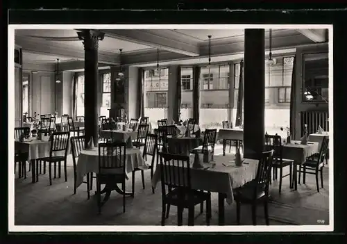 AK Basel, Hotel Basler Hof, Speisesaal