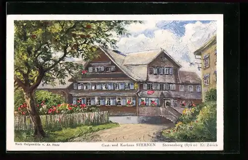 Künstler-AK Sternenberg, Gast- und Kurhaus Sternen