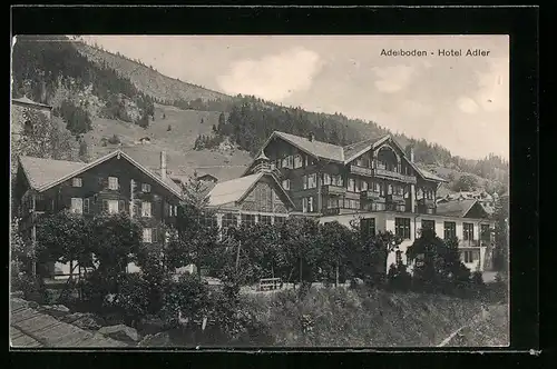 AK Adelboden, Sicht auf das Hotel Adler