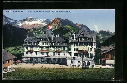 AK Adelboden, Grand Hotel National und Wildstrubel