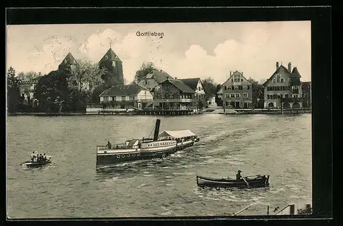 AK Gottlieben, Wasserpartie mit dem Schiff Arenaberg