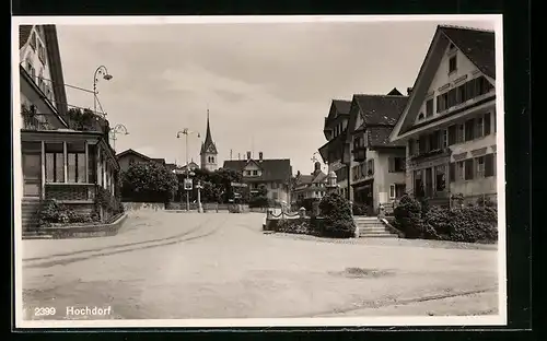 AK Hochdorf, Strassenpartie im Ort