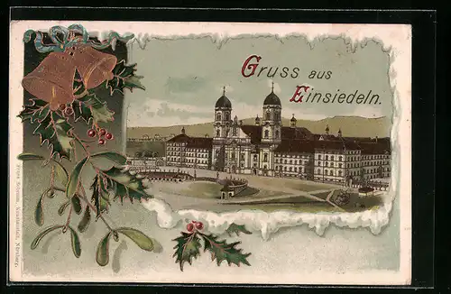 AK Einsiedeln, Blick auf ein herrschaftliches Gebäude