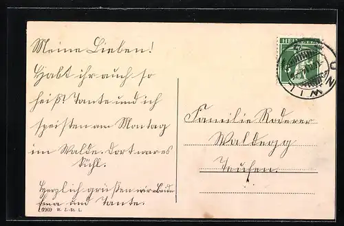 AK Nieder-Uzwil, Ansicht des Schulhauses