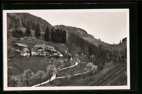 AK Langenbruck, Blick auf die Basler Kinderheilstätte Dürstel