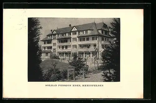 AK Rheinfelden, Solbad-Pension Eden, Vorderansicht