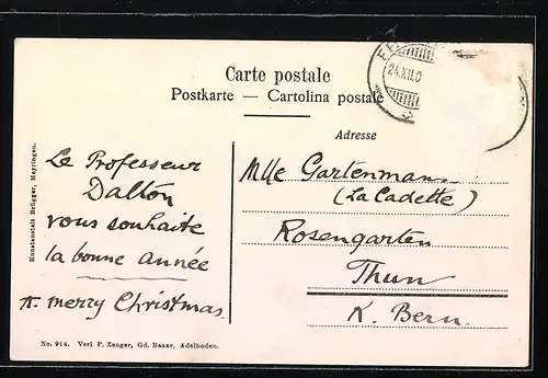 AK Adelboden, Hotel Beau-Site im Winter