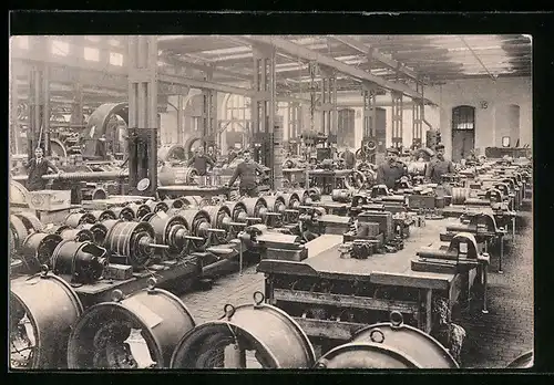 AK Baden, Werkstätten der AG Brown, Boveri & Cie., Motoren-Montagehalle