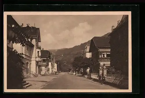 AK Au, Blick in die Bahnhofstrasse