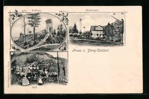 AK Wattwil, Restaurant & Schloss auf dem Yberg