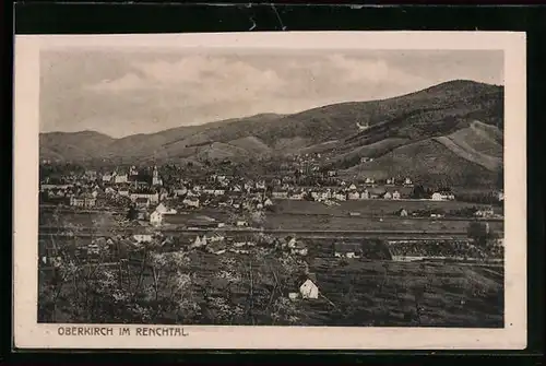 AK Oberkirch, Totalansicht aus der Vogelschau