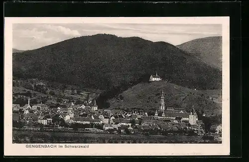 AK Gengenbach im Schwarzwald, Ortsansicht aus der Ferne