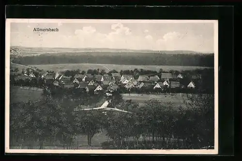 AK Allmersbach, Ortsansicht aus der Ferne