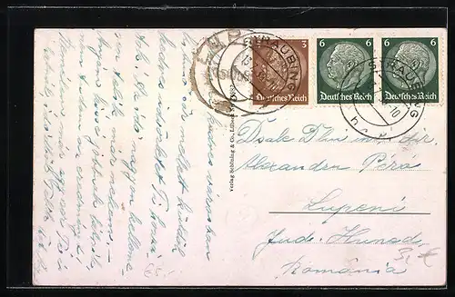 AK Straubing a. D., Blick vom Stadtturm