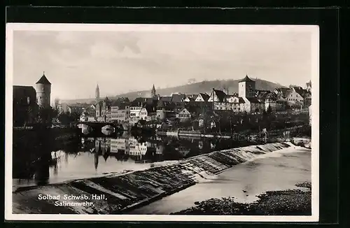 AK Schwäb. Hall, Partie am Salinenwehr