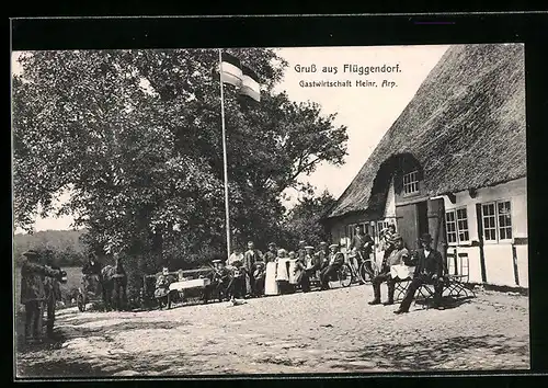 AK Flüggendorf, Gasthaus Heinrich Arp