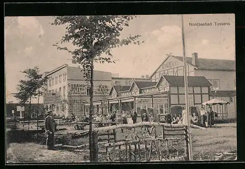 AK Tossens, Nordseebad, Strand-Hotel und Kurhaus mit Kur-Saal