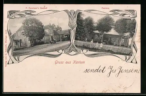 AK Karlum, Gasthof P. Ewertsen, Pastorat